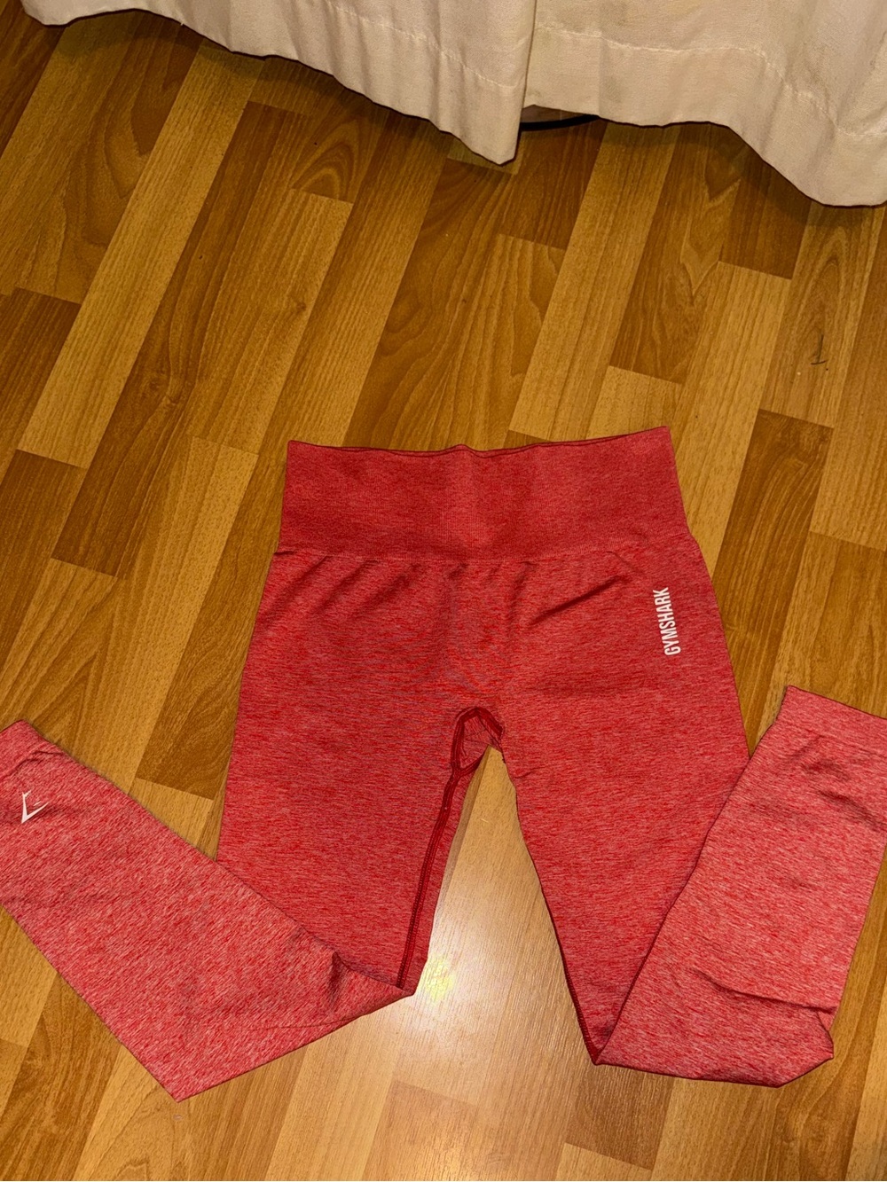 Gymshark womens Red Seamless High-Waist Leggings